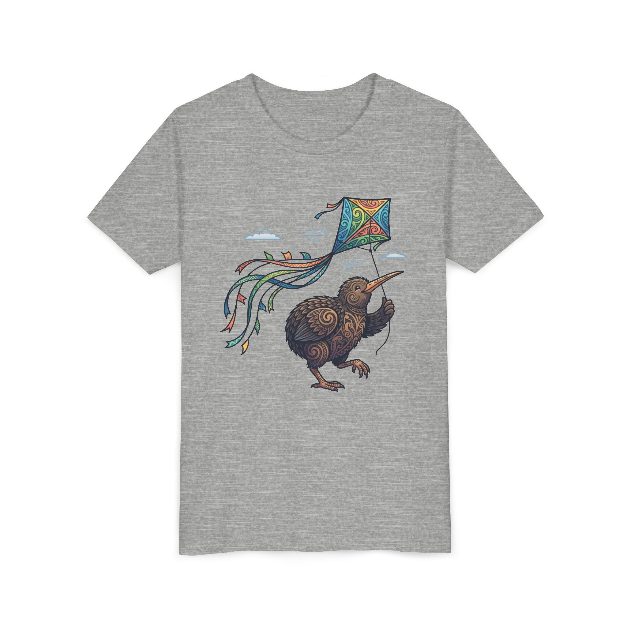 Kiwi Kite Kids Tee — Whimsical New Zealand Bird Graphic Youth Shirt