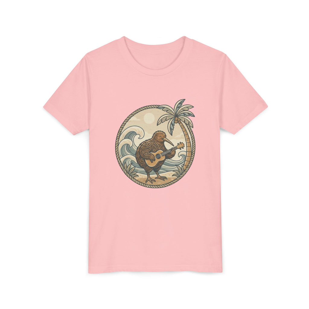 Kiwi Playing Guitar Vintage Beach Graphic