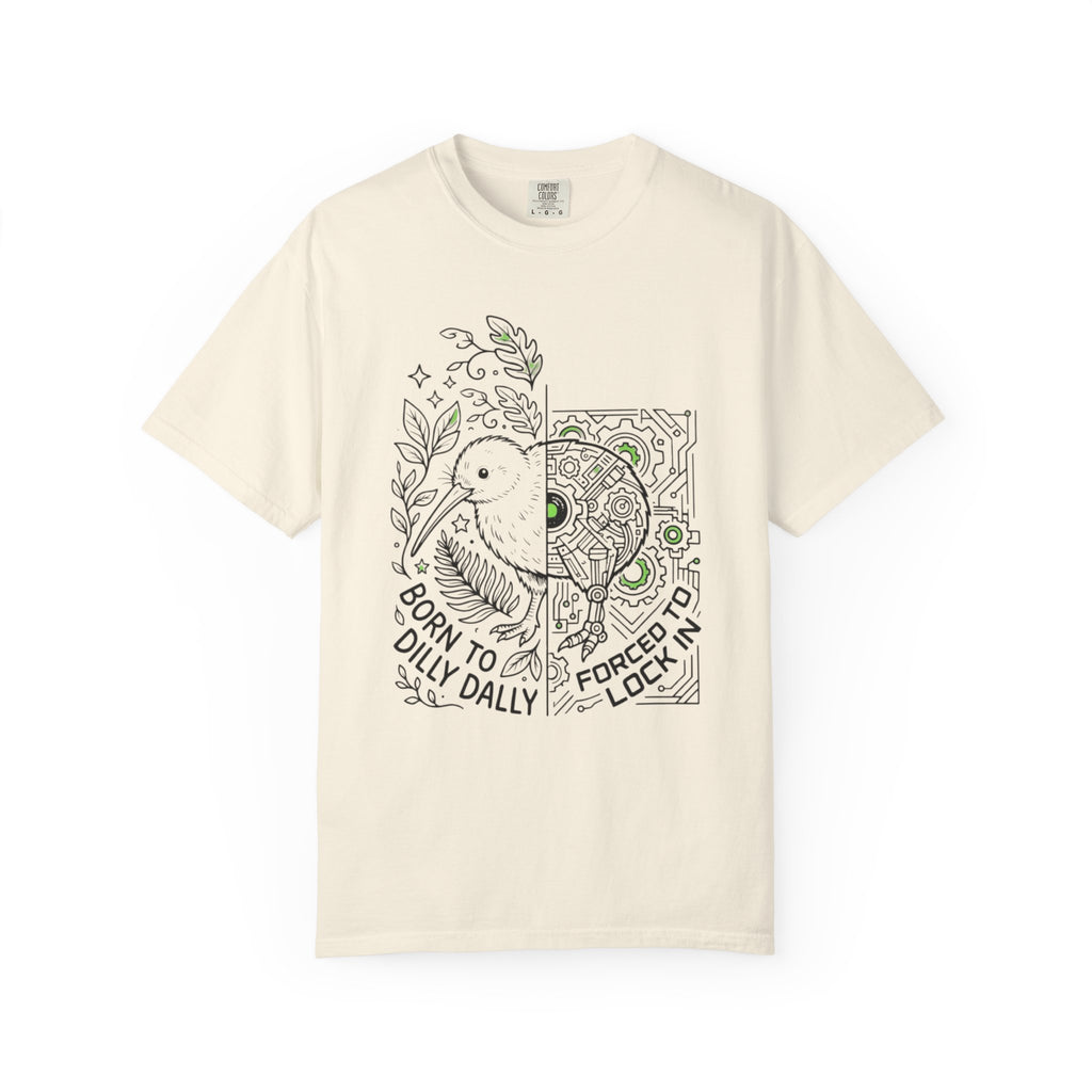 “Born to Dilly Dally, Forced to Lock In” Kiwi tee