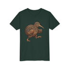 Youth Tee — Whimsical Maori-Style Kiwi Bird Kids Shirt