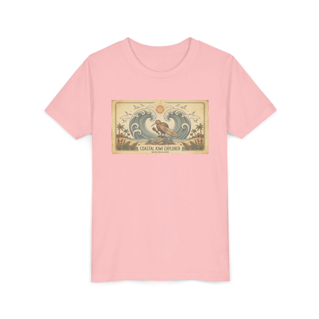 Youth Tee — Coastal Wave Explorer Graphic (Kids Surf Ocean T-Shirt)