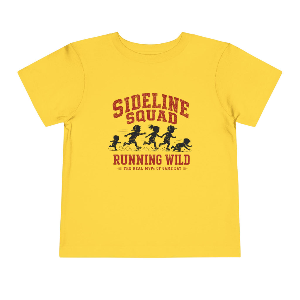 "Sideline Squad Running Wild" Toddler Sports Fan Shirt