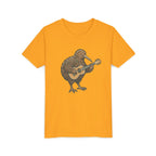 Kiwi Bird Guitar Youth Tee — Cute Musical Kiwi Kids T‑Shirt