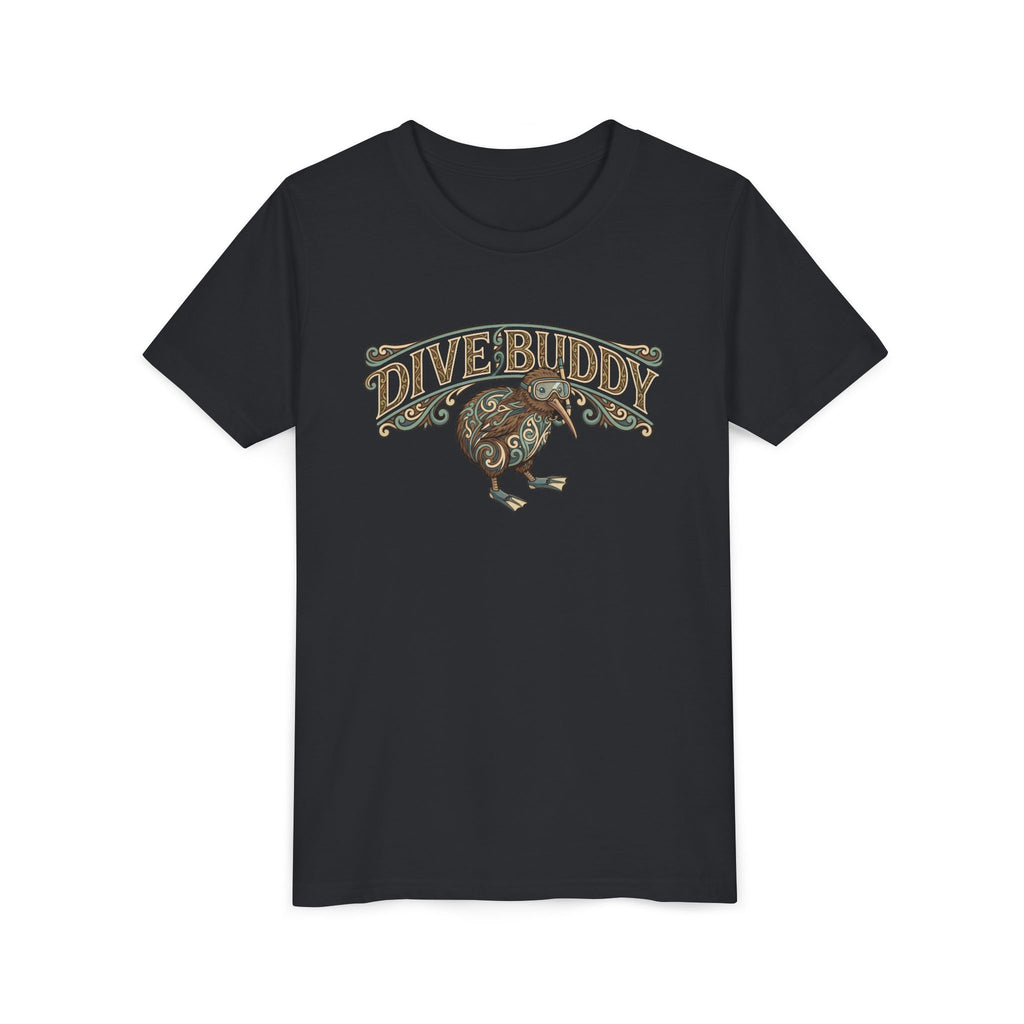 Youth Tee - "Dive Buddy" Kiwi Bird Graphic Kids T-Shirt