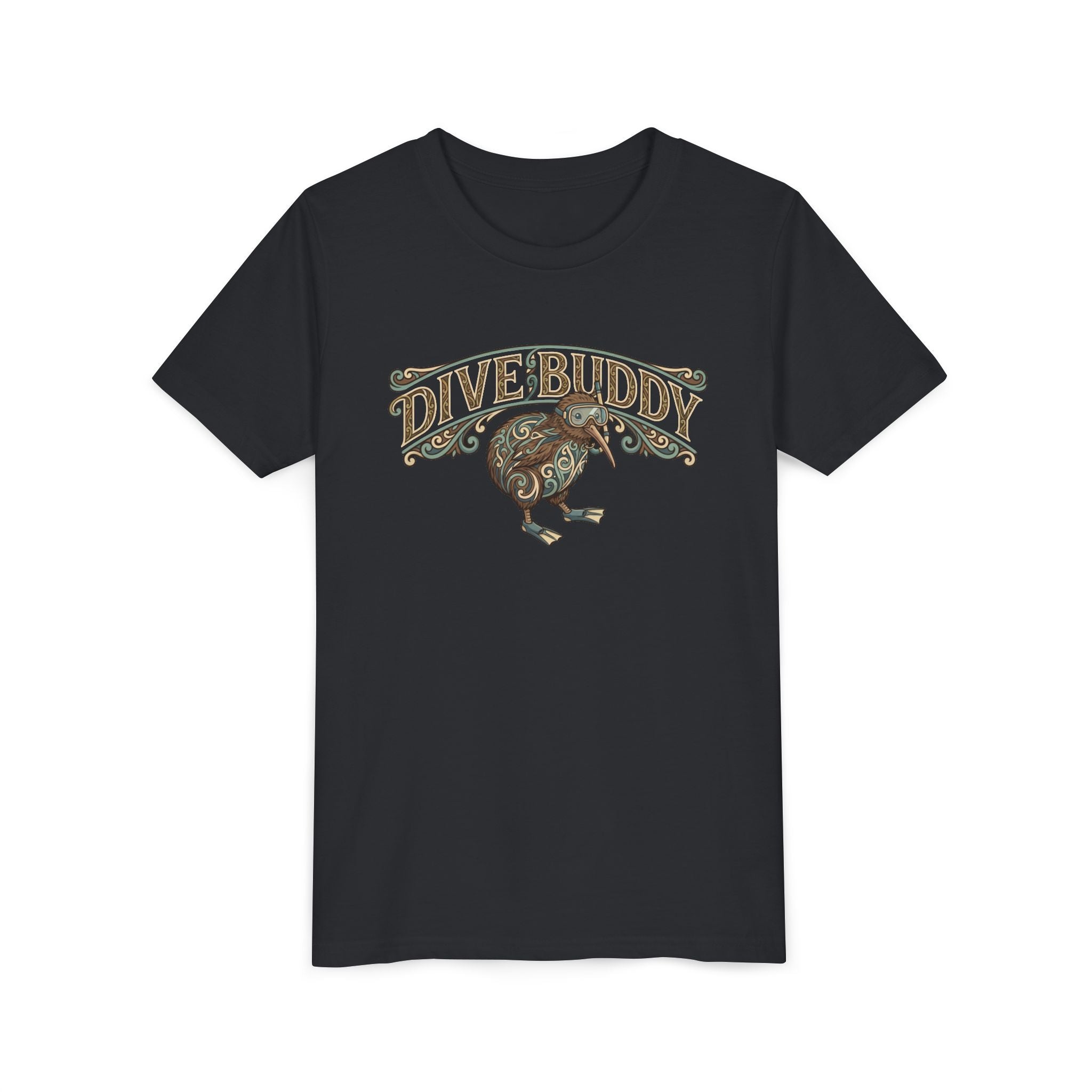 Youth Tee - "Dive Buddy" Kiwi Bird Graphic Kids T-Shirt
