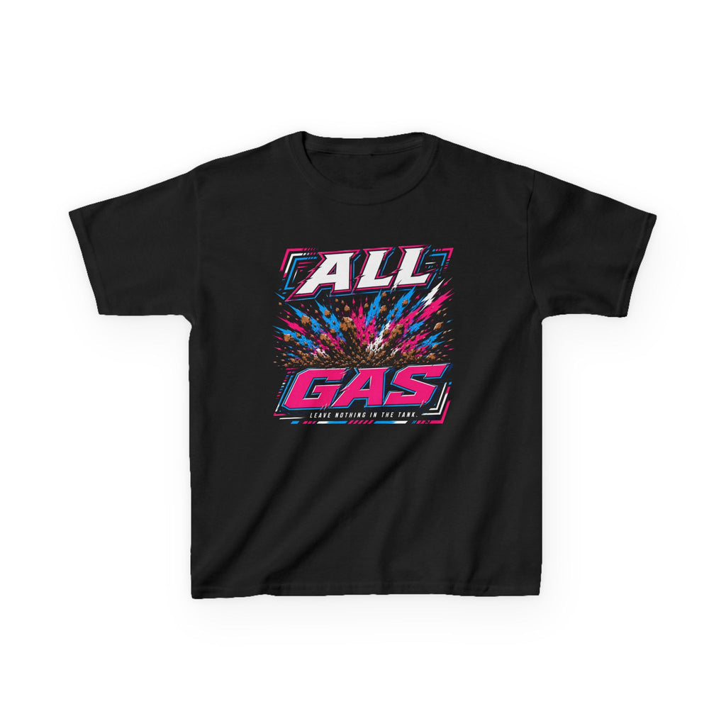 "All Gas"  Neon Baseball Graphic Shirt