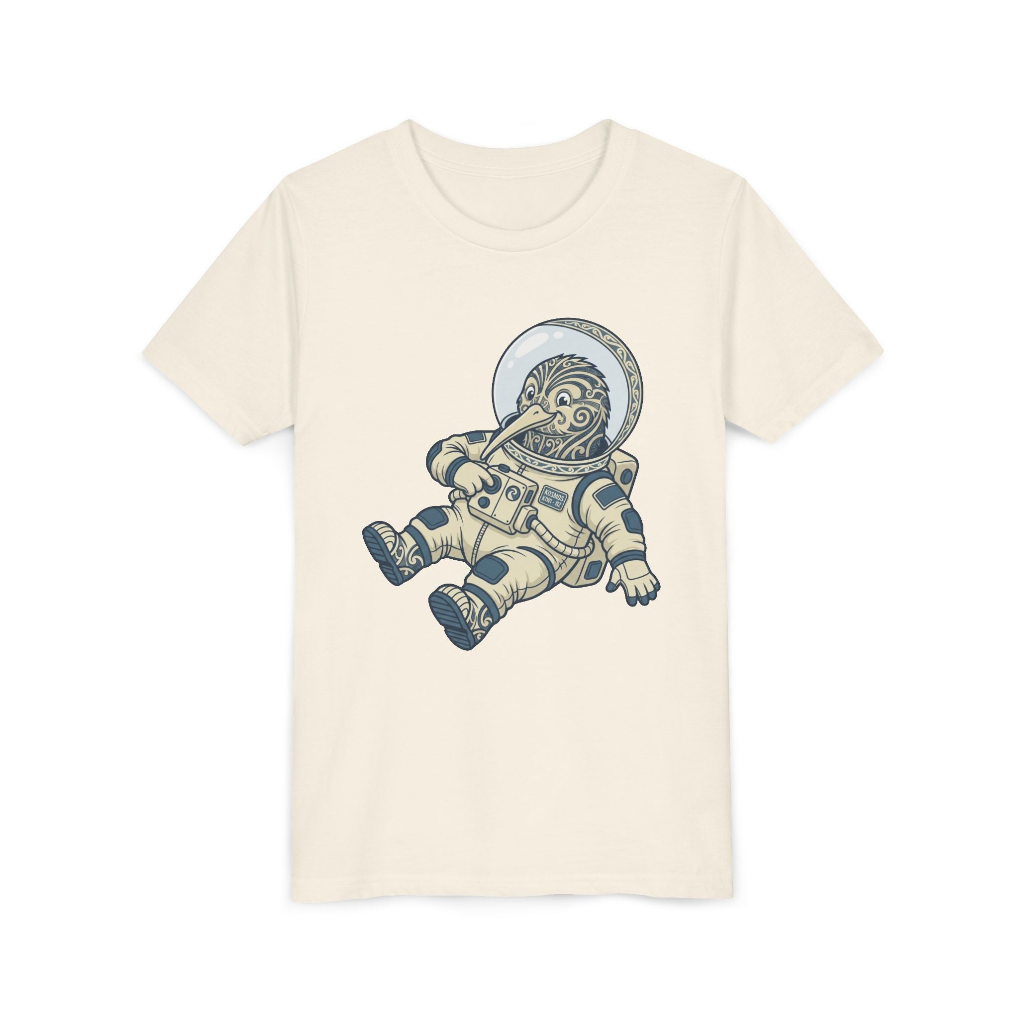 Youth Tee — Cute Astronaut Kiwi Spacesuit Graphic