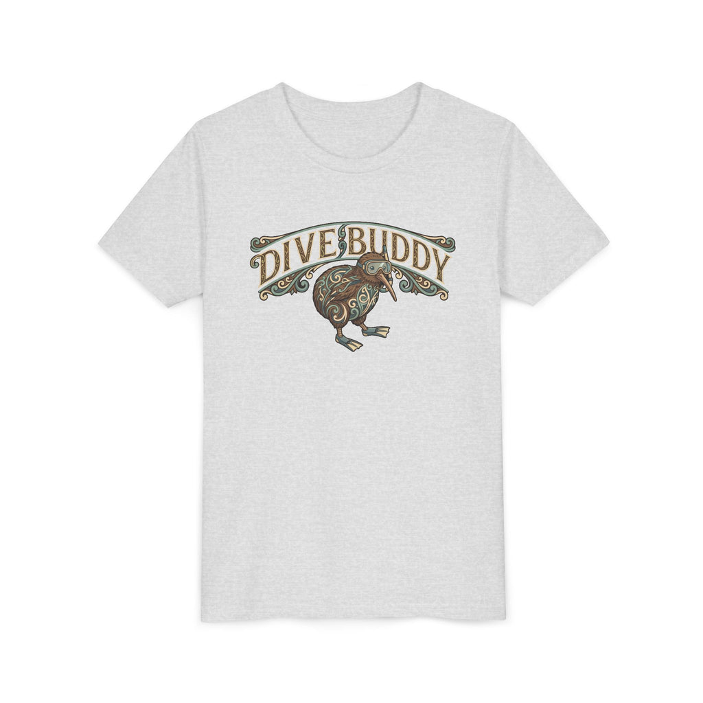 Youth Tee - "Dive Buddy" Kiwi Bird Graphic Kids T-Shirt