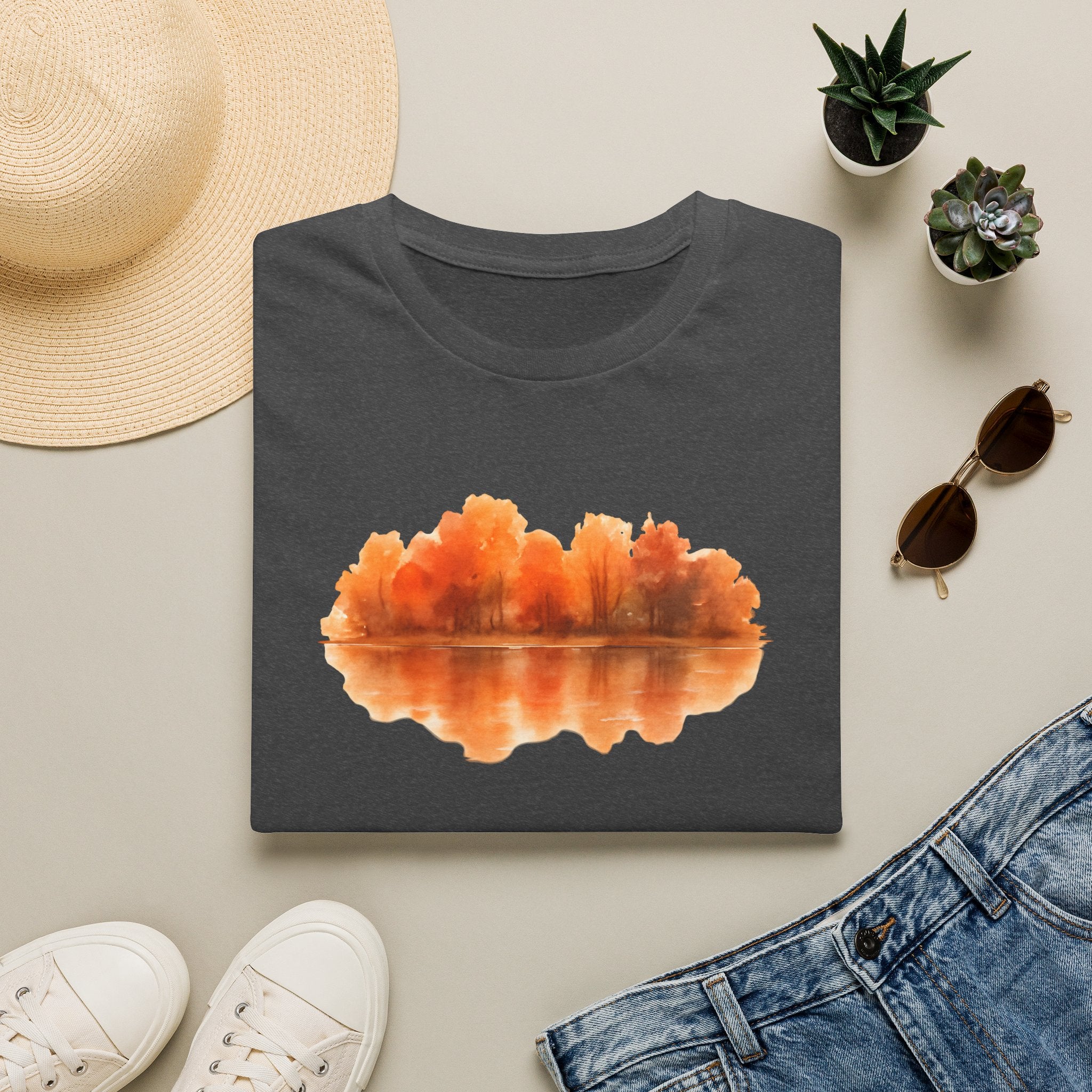 Autumn Lake Reflection T-Shirt