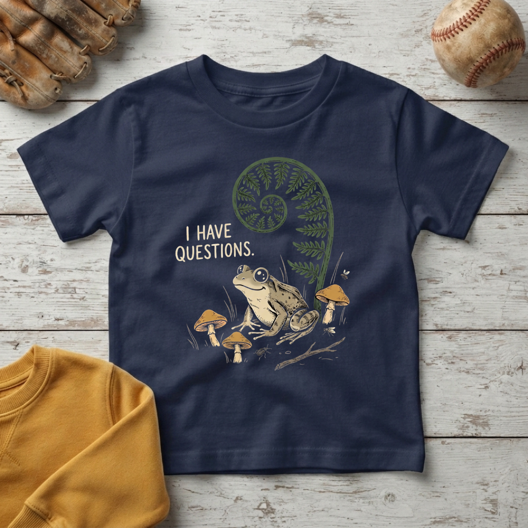 "I Have Questions" Little Frog +Toddler Size