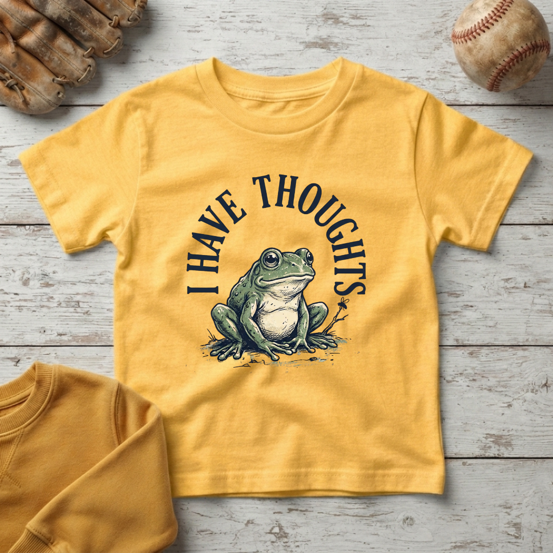 "I Have Thoughts" Little Frog T +Toddler Size