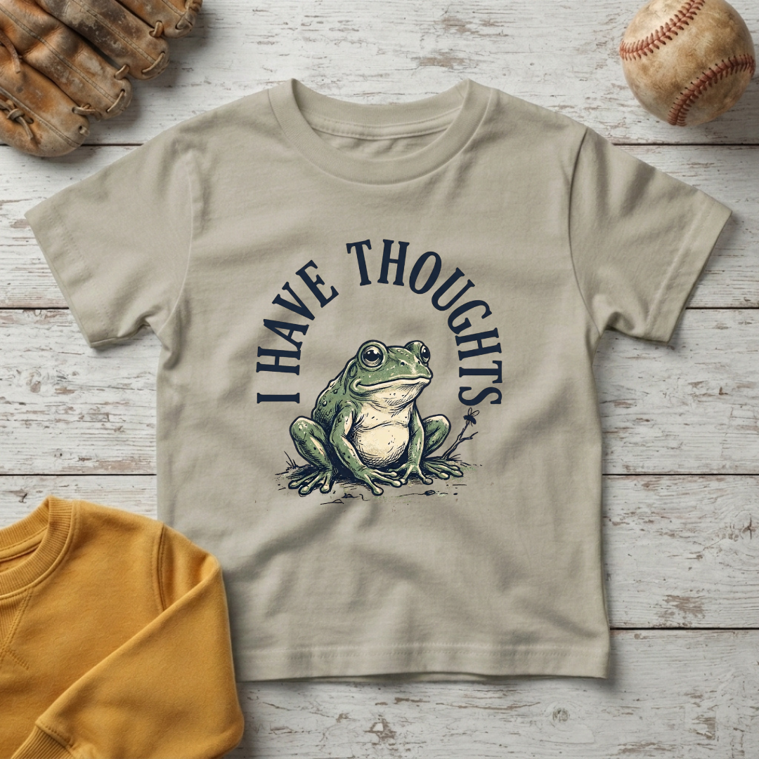"I Have Thoughts" Little Frog T +Toddler Size