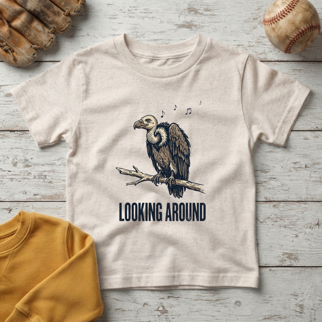 'Looking Around' Little Vulture +Toddler T
