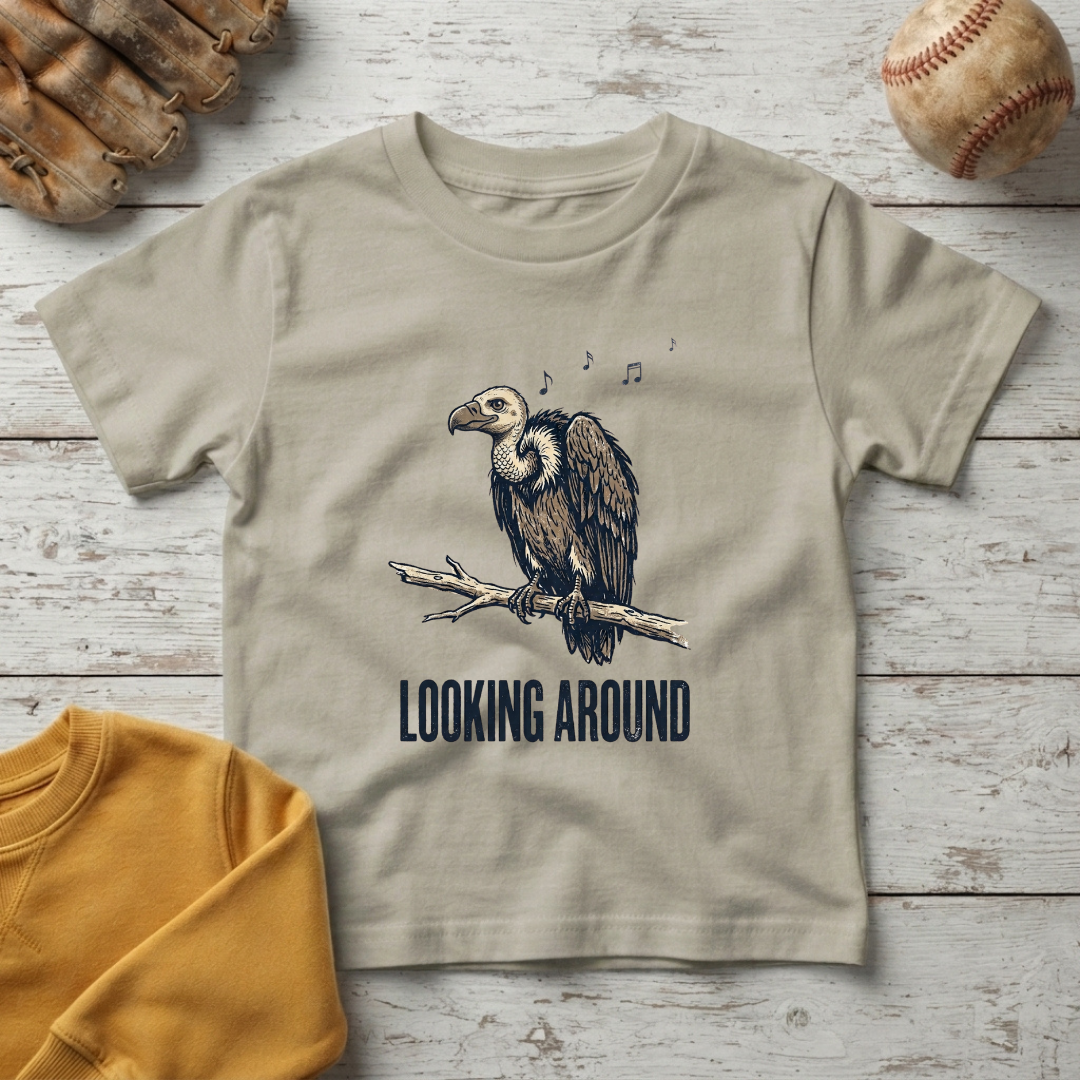 'Looking Around' Little Vulture +Toddler T