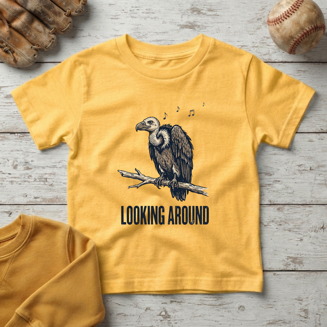 'Looking Around' Little Vulture +Toddler T
