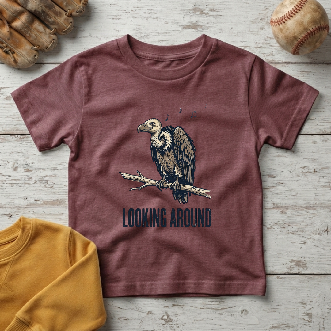 'Looking Around' Little Vulture +Toddler T