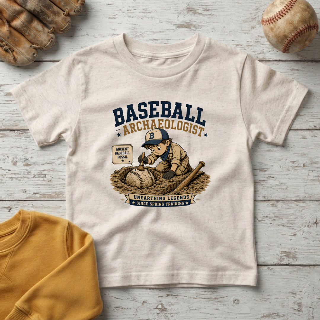 "Baseball Archaeologist" +Toddler Size