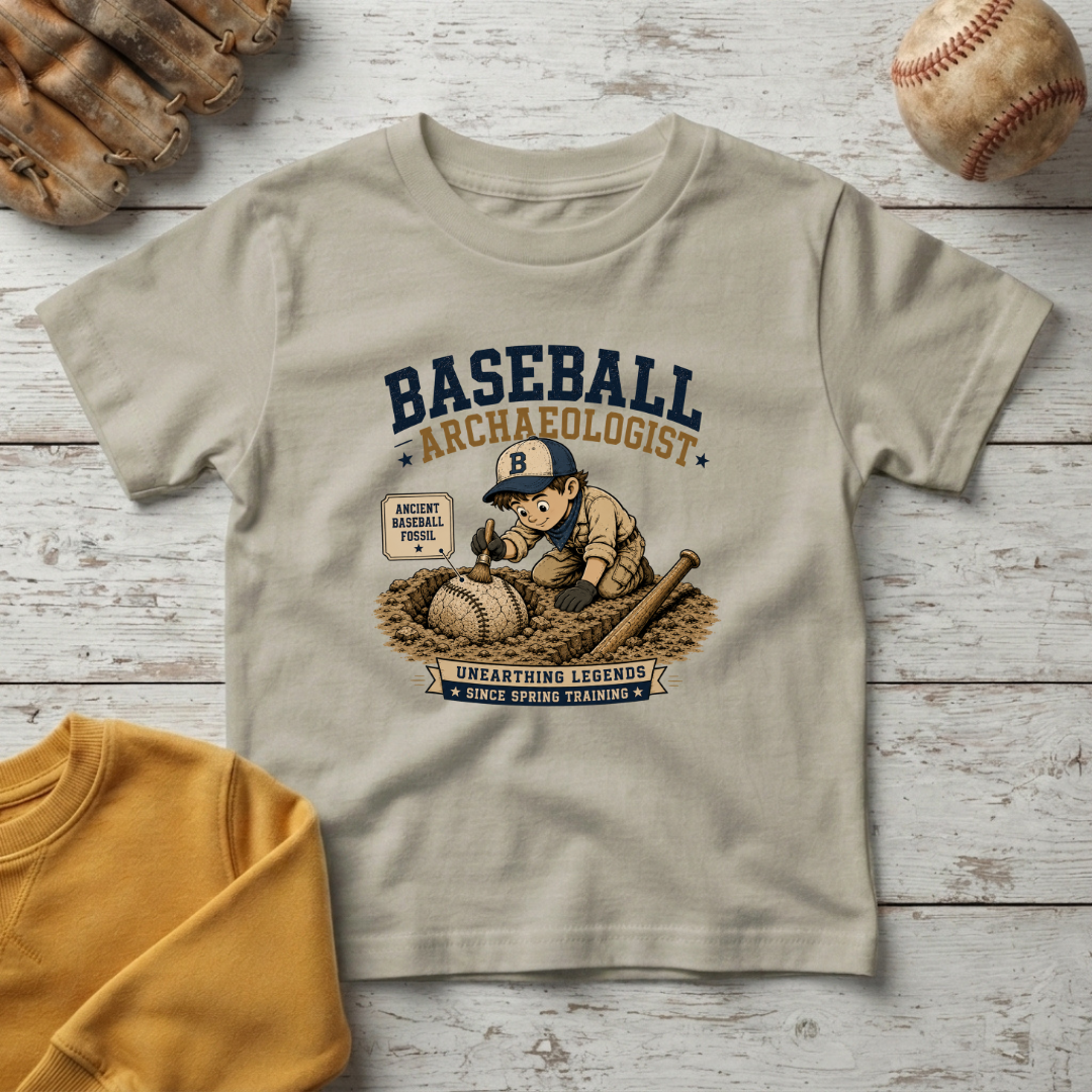"Baseball Archaeologist" +Toddler Size