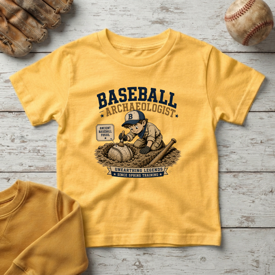 "Baseball Archaeologist" +Toddler Size