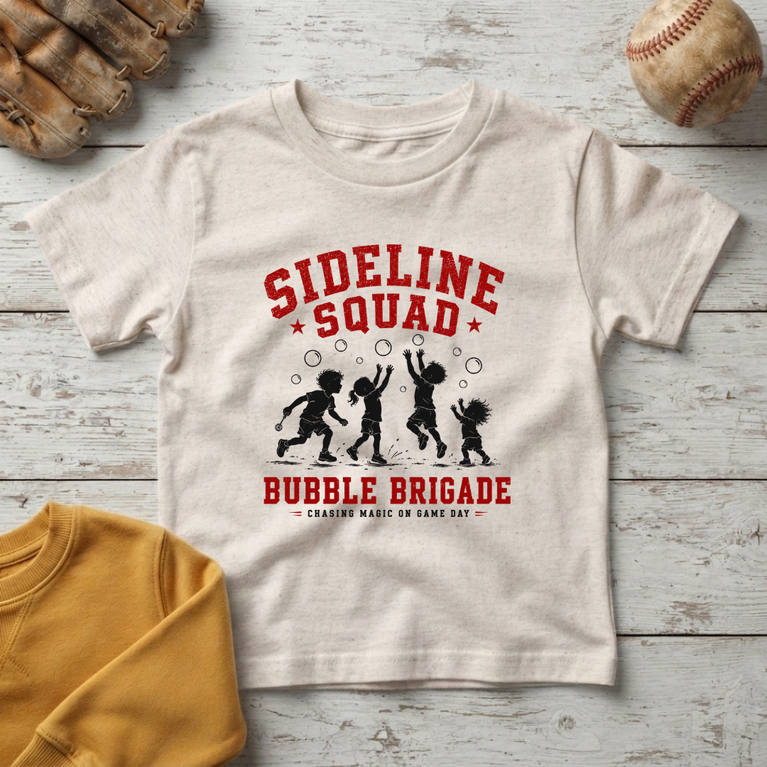 "Sideline Squad Bubble Brigade" +Toddler Size