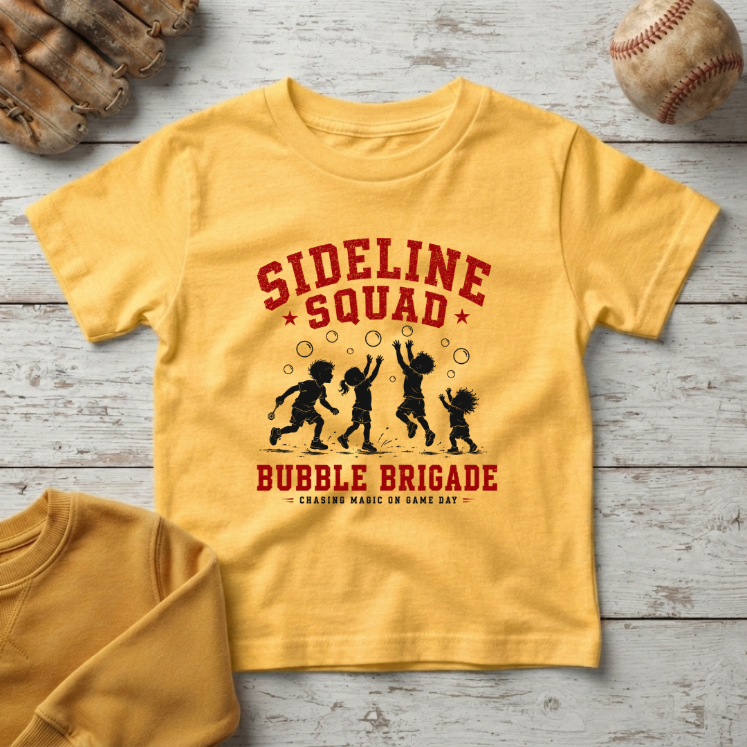 "Sideline Squad Bubble Brigade" +Toddler Size