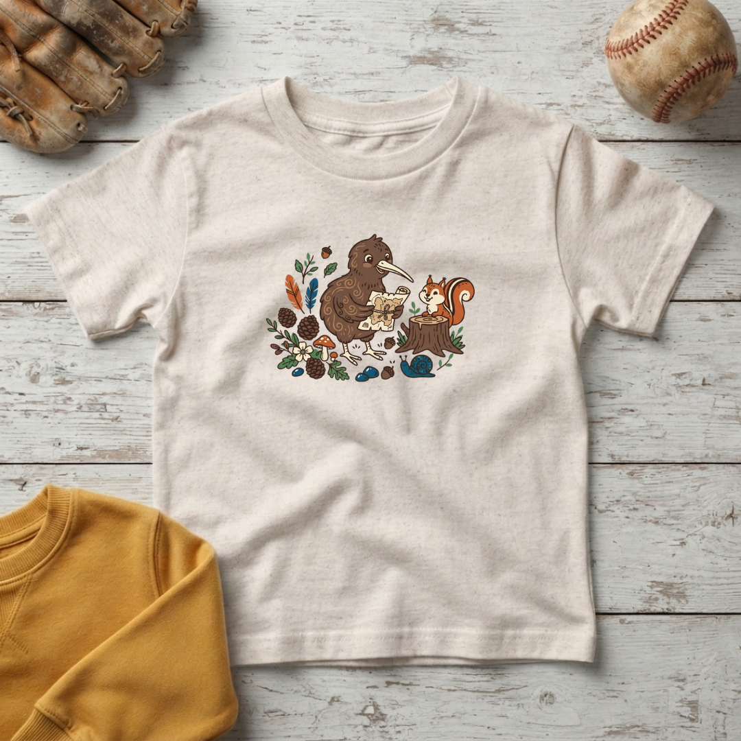 Woodland Friends Kiwi & Squirrel Graphic