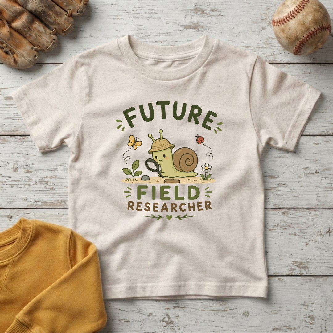 "Future Field Researcher" Snail +Toddler Size