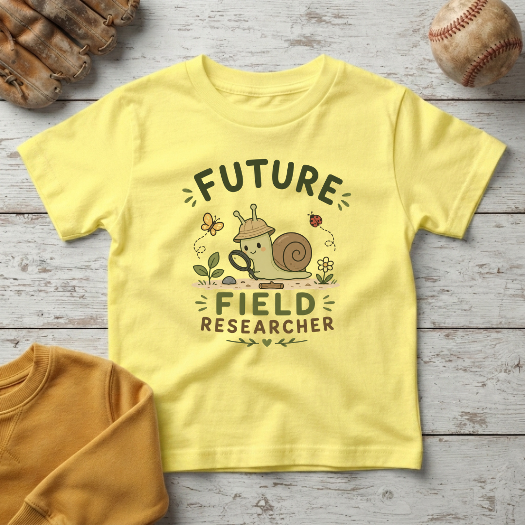 "Future Field Researcher" Snail +Toddler Size