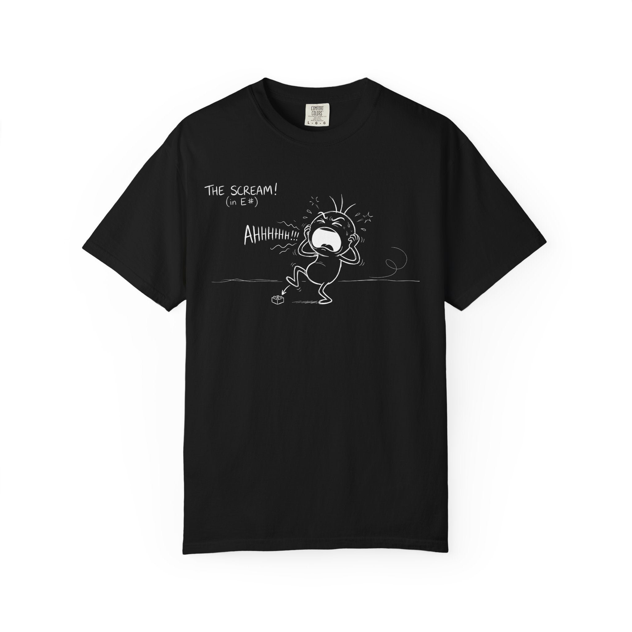 The Scream in E# - Funny Music Theory & Musician T-Shirt