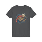 Royal Kiwi Youth T‑Shirt — Crowned Kiwi with Cape Kids Tee