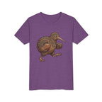 Youth Tee — Whimsical Maori-Style Kiwi Bird Kids Shirt
