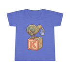 Toddler T-Shirt — Kiwi Bird on Block "K" Cute Baby Animal Tee