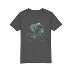Kids Kiwi Bird Bicycle T‑Shirt – Cute Animal Cycling Graphic Tee for Children
