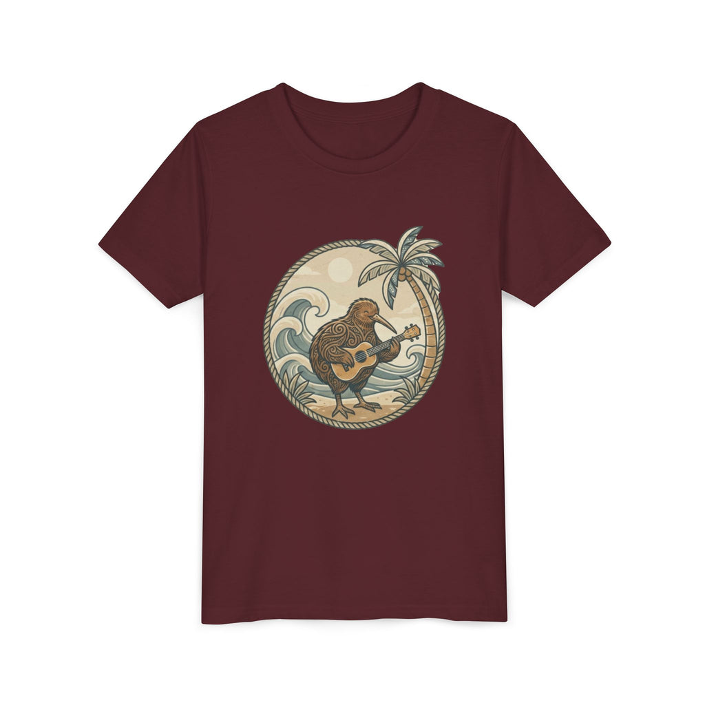 Kiwi Playing Guitar Vintage Beach Graphic