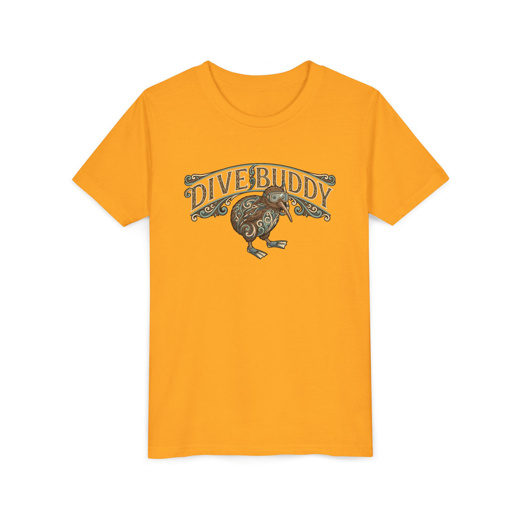 Youth Tee - "Dive Buddy" Kiwi Bird Graphic Kids T-Shirt