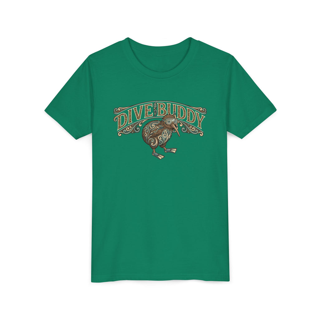 Youth Tee - "Dive Buddy" Kiwi Bird Graphic Kids T-Shirt