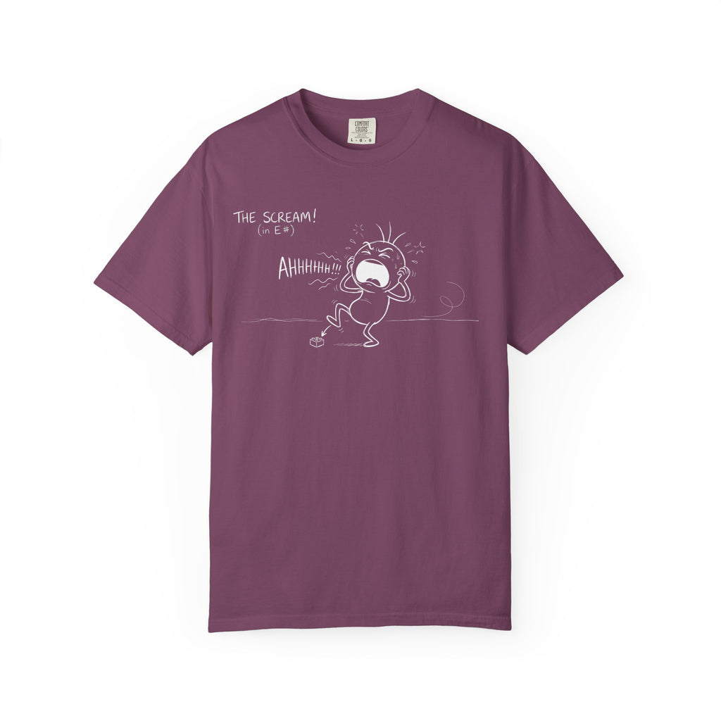 The Scream in E# - Funny Music Theory & Musician T-Shirt