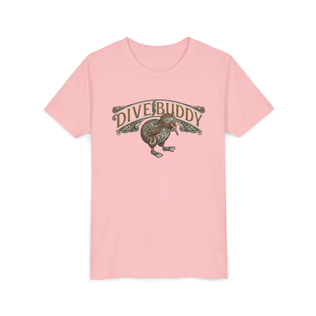 Youth Tee - "Dive Buddy" Kiwi Bird Graphic Kids T-Shirt