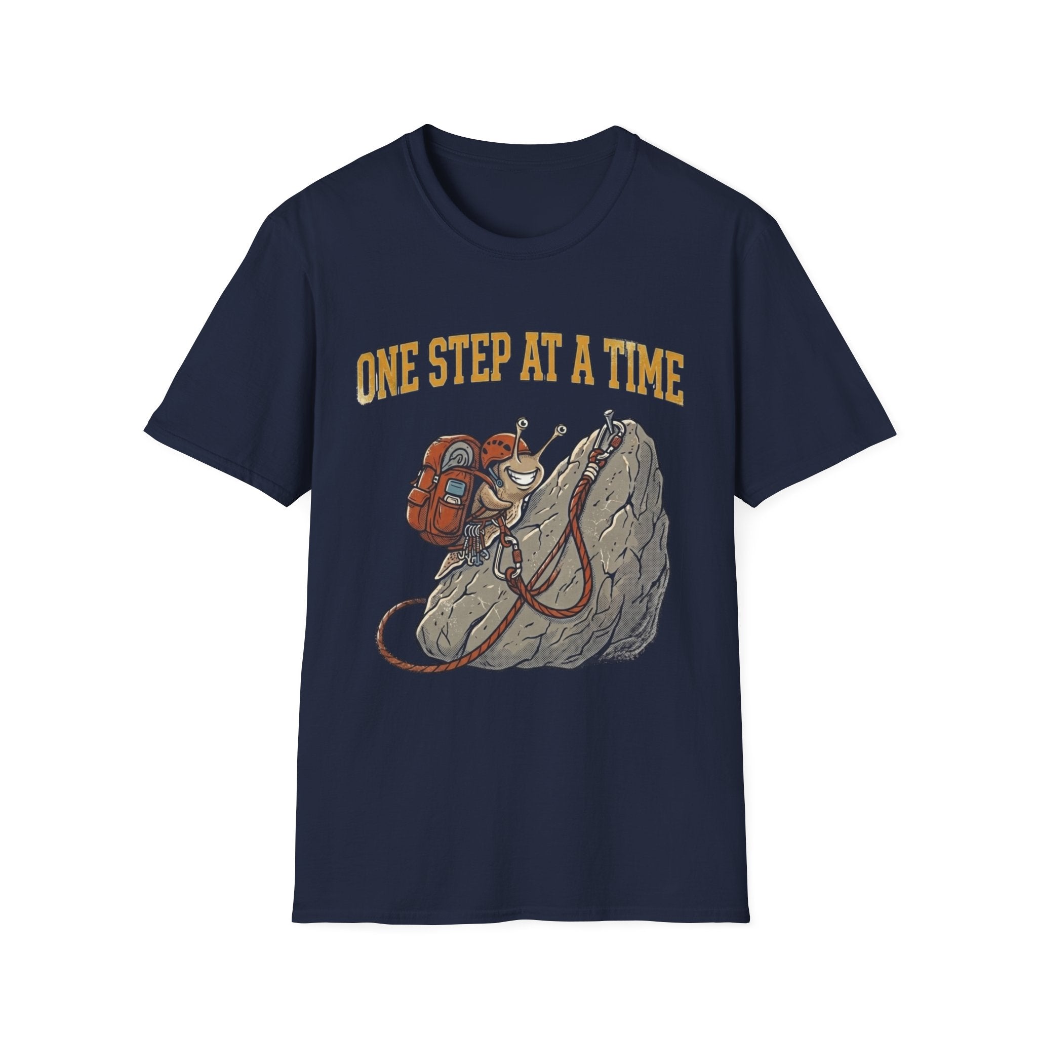 "One Step at a Time" Snail Climber T + Adult Size