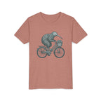 Kids Kiwi Bird Bicycle T‑Shirt – Cute Animal Cycling Graphic Tee for Children