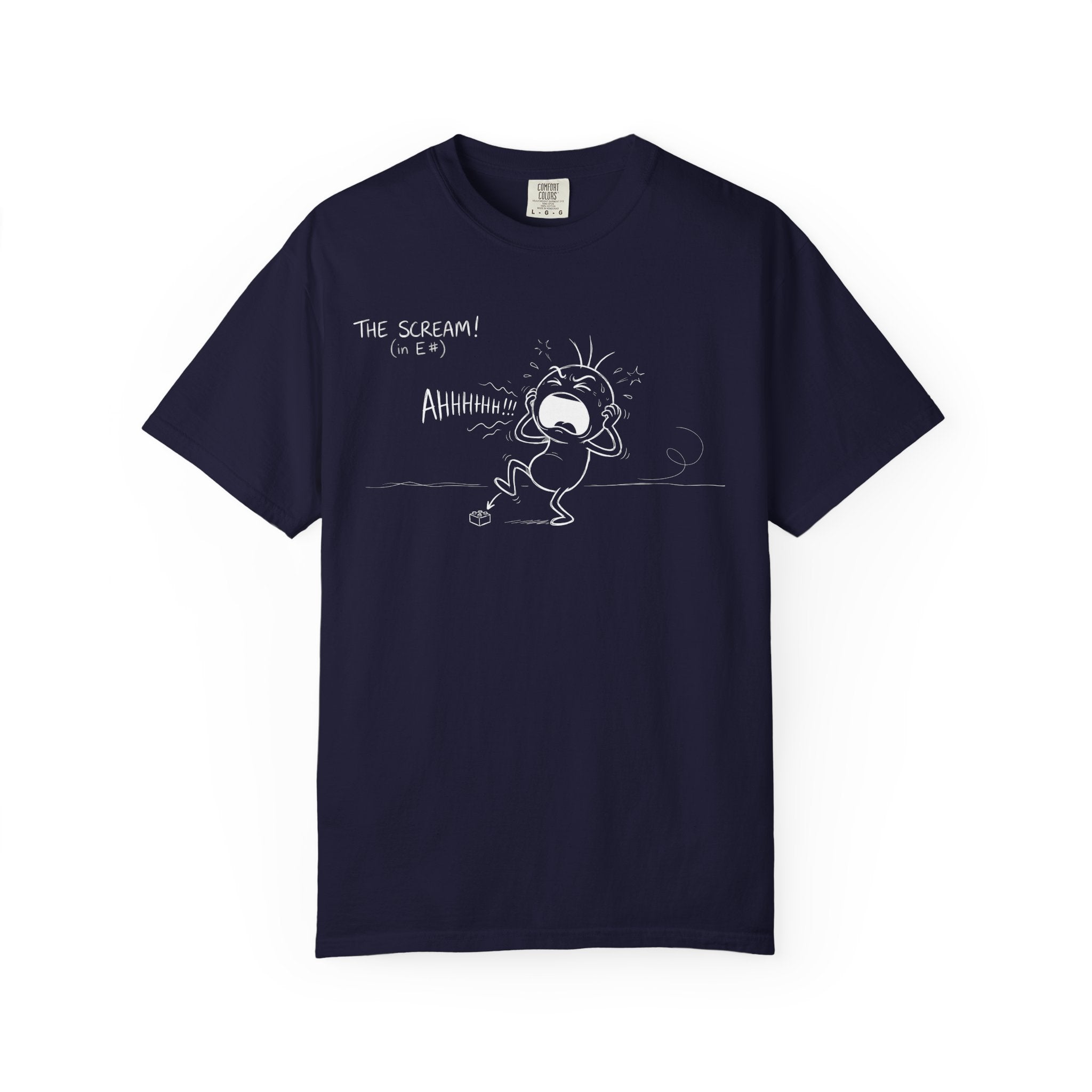 The Scream in E# - Funny Music Theory & Musician T-Shirt