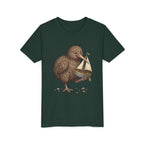 Youth T‑Shirt — Cute Kiwi Bird Holding Toy Sailboat Kids Tee