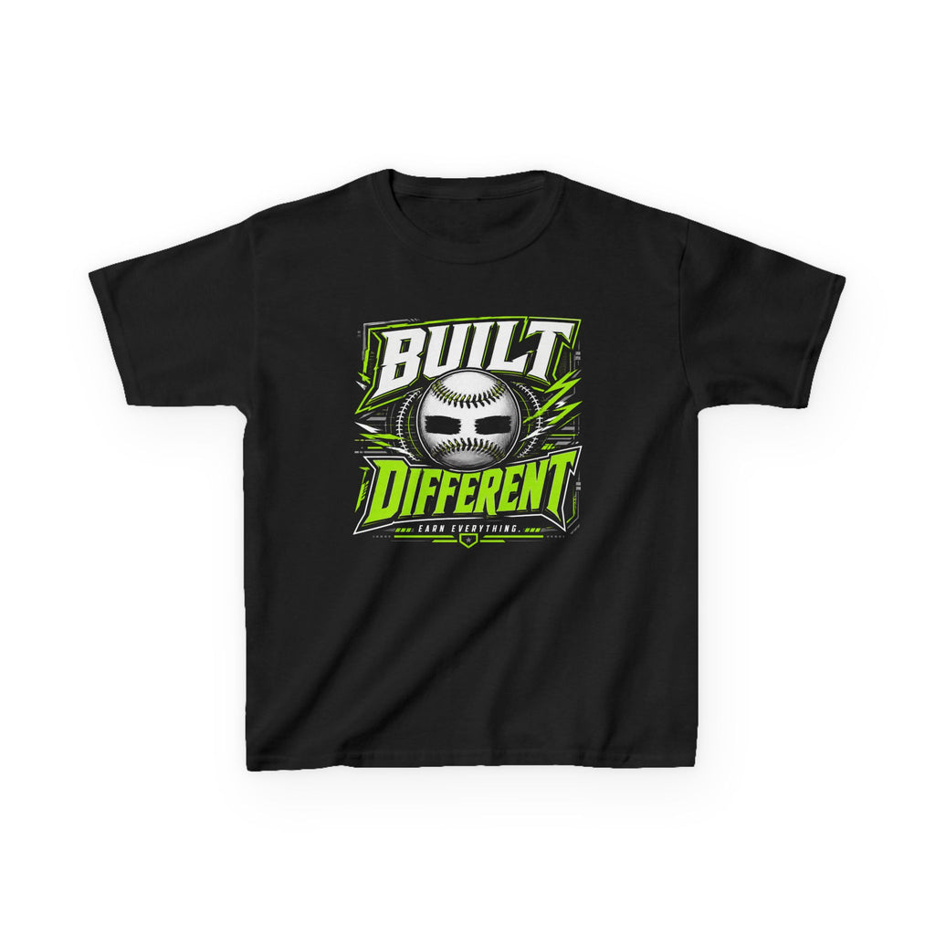 "Built Different" Baseball Kids T