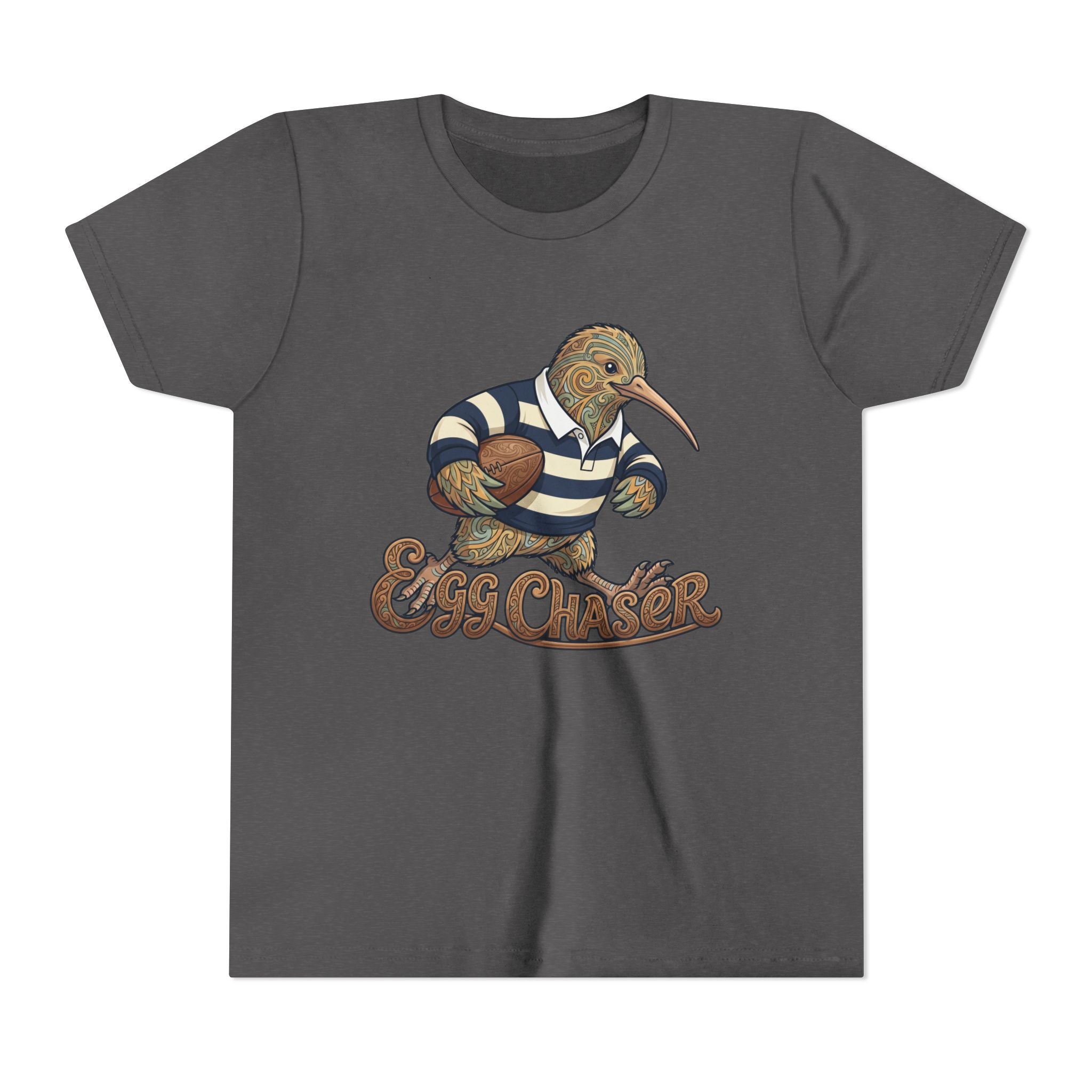 Kiwi Rugby Youth Tee — 'Egg Chaser' Vintage Sports Kids Shirt