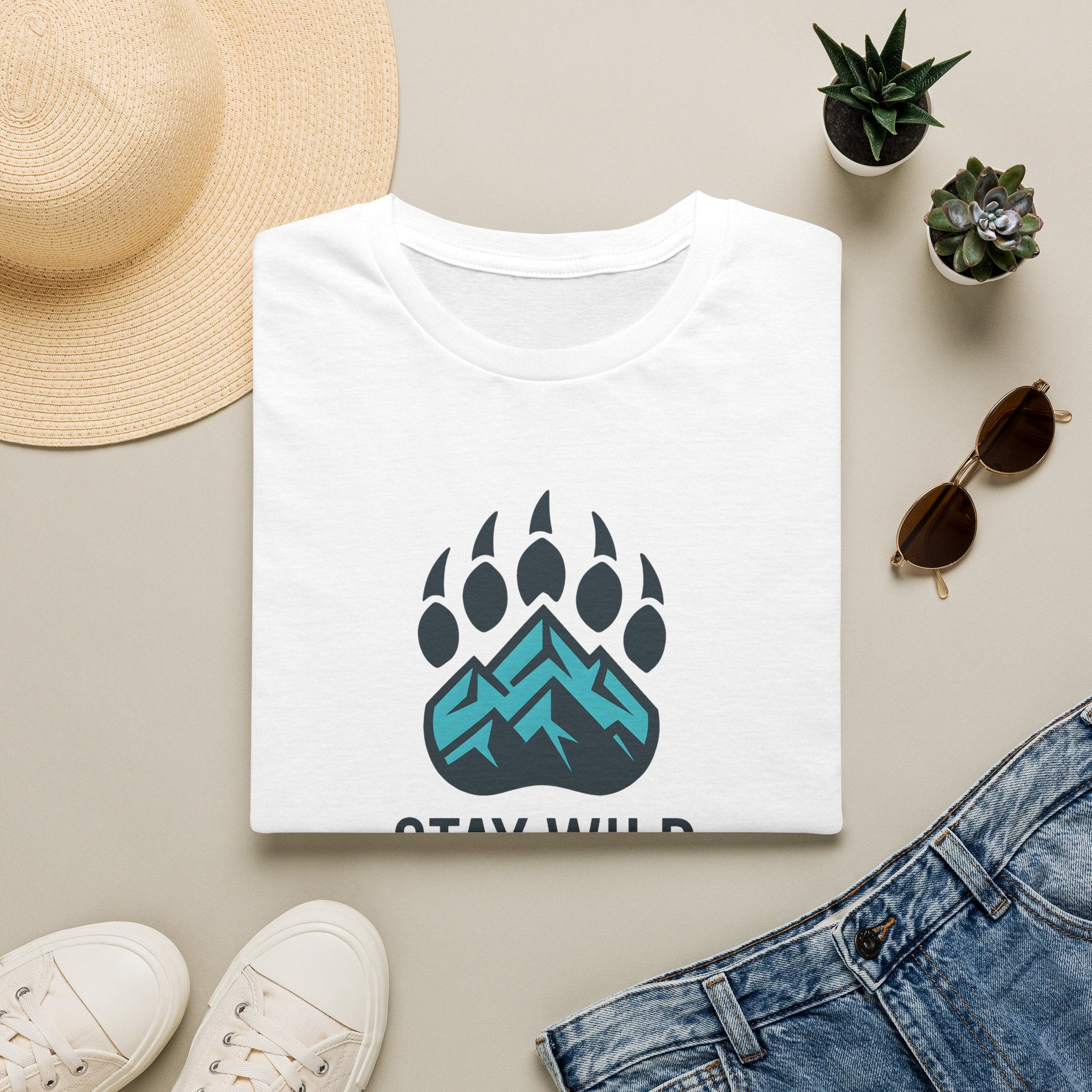 Stay Wild Mountain Emblem T-Shirt