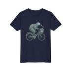 Kids Kiwi Bird Bicycle T‑Shirt – Cute Animal Cycling Graphic Tee for Children