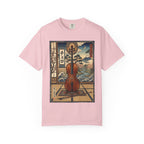 Ukiyo-e Cello Art T-Shirt - Japanese Woodblock Style