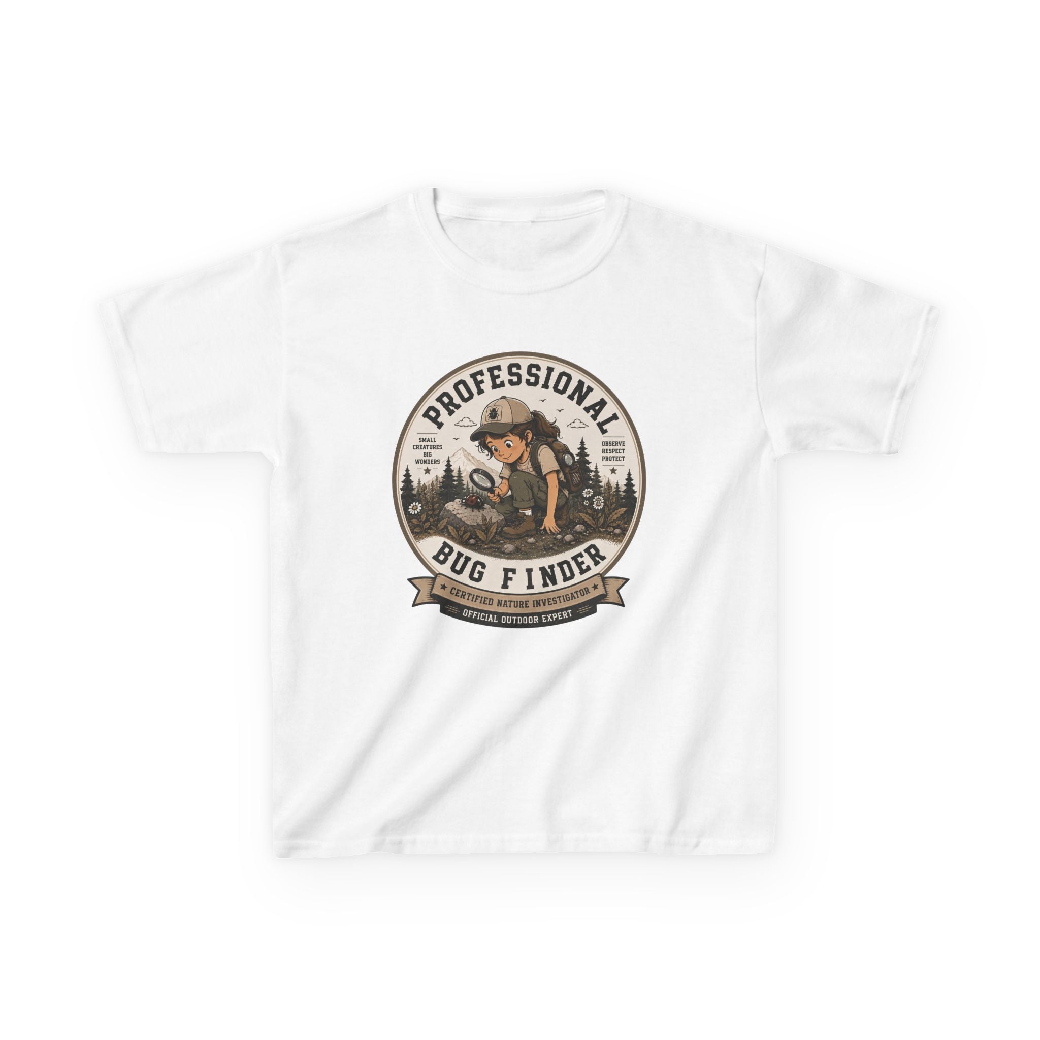 "Professional Bug Finder" Girl Explorer Shirt
