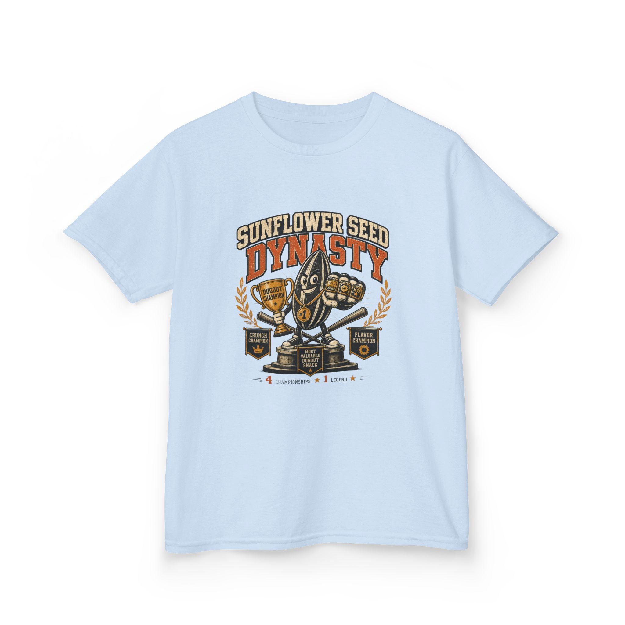 Sunflower Seed Dynasty Trophy Snack Team Tee