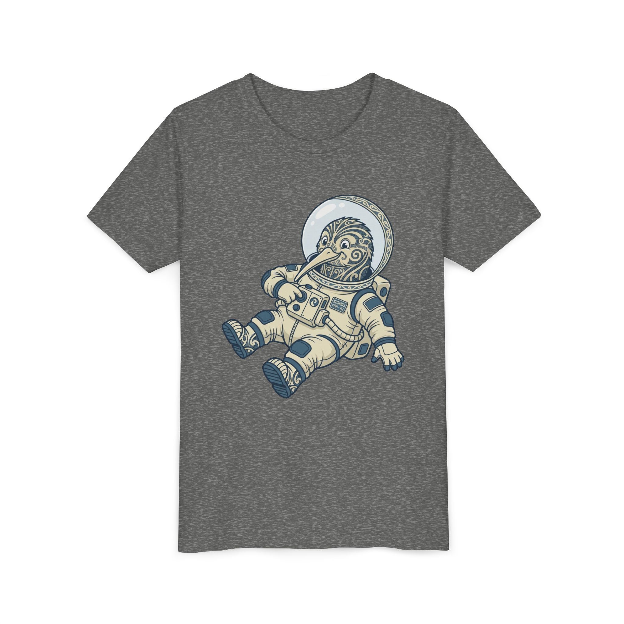 Youth Tee — Cute Astronaut Kiwi Spacesuit Graphic